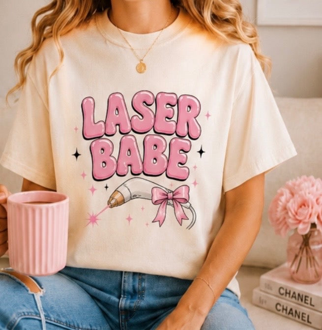 ⚡ Laser Babe| Aesthetic Graphic Tee
