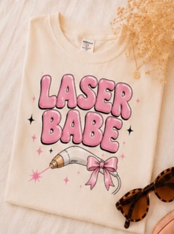 ⚡ Laser Babe| Aesthetic Graphic Tee