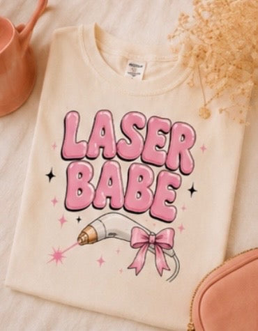 ⚡ Laser Babe| Aesthetic Graphic Tee