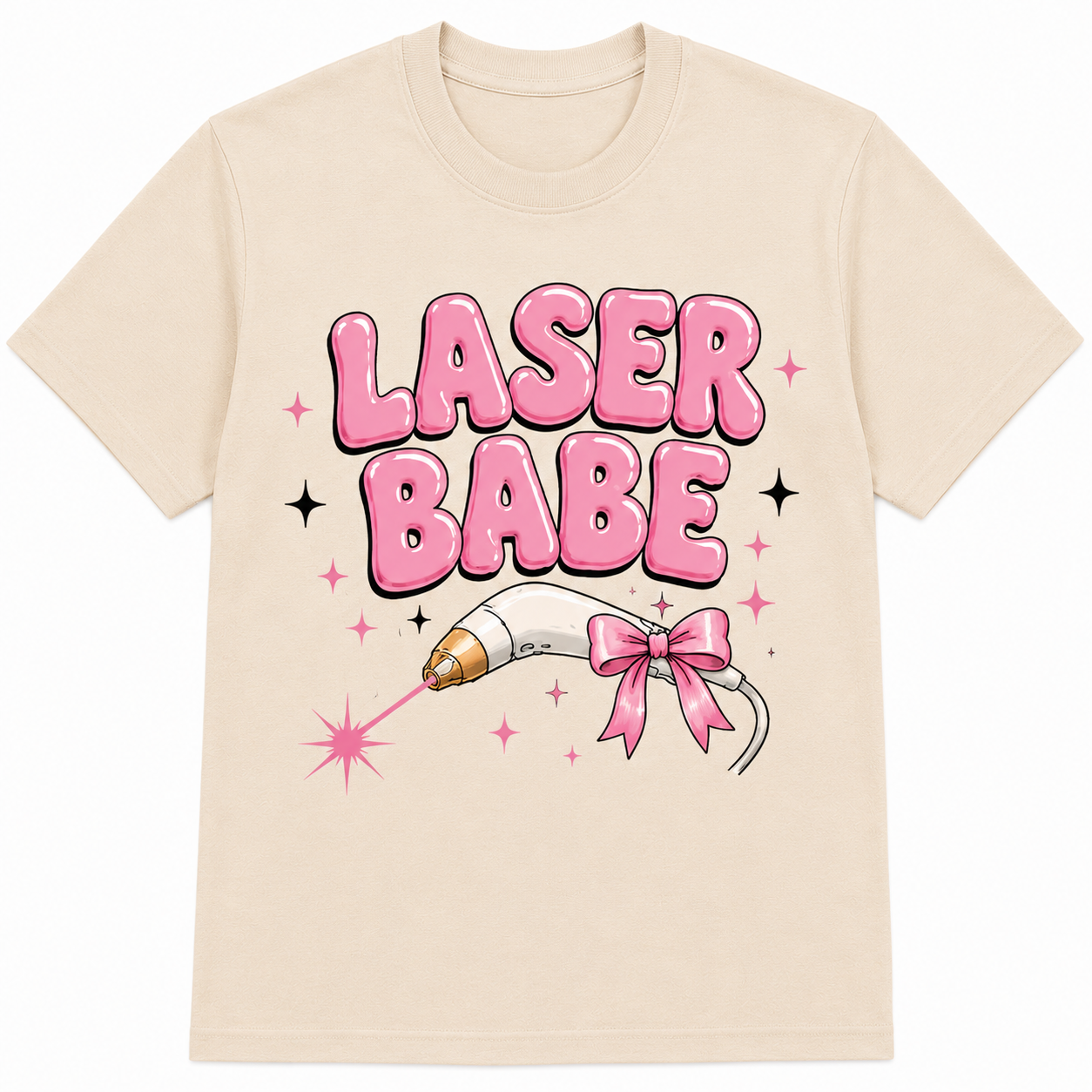 ⚡ Laser Babe| Aesthetic Graphic Tee