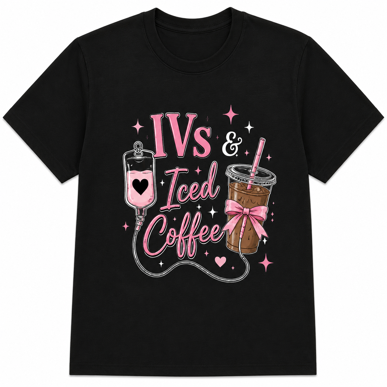 IVs & Iced Coffee| Aesthetic Graphic Tee